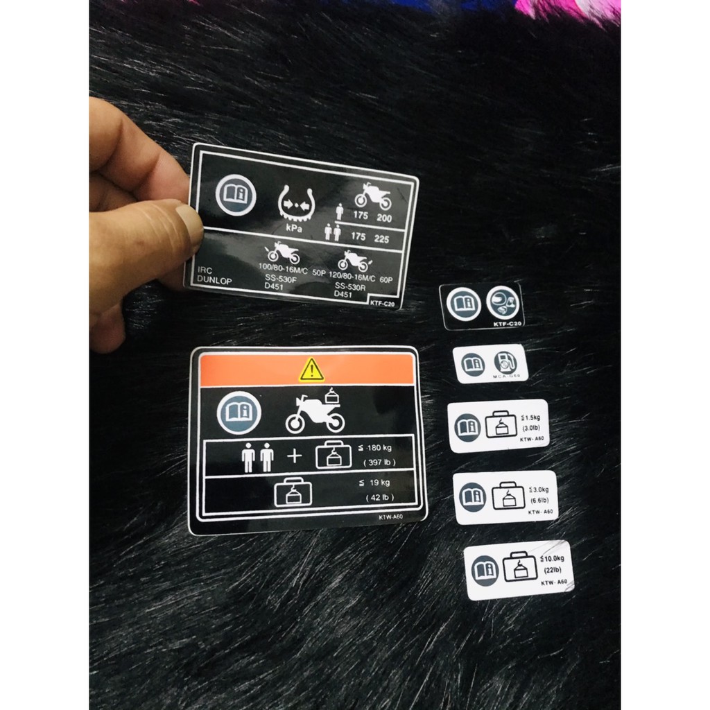 Bộ tem thông số honda SH ý ,Sh2010