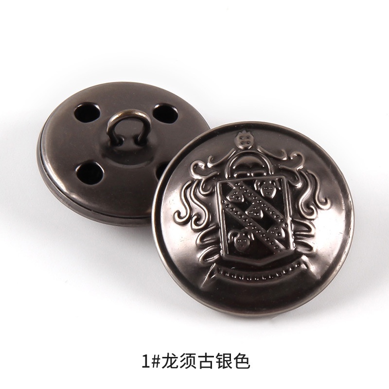 [NF] Set 10 Nút Áo Đồng Phục Học Sinh Bằng Kim Loại Màu Vàng Đồng Phong Cách Retro Anh Quốc