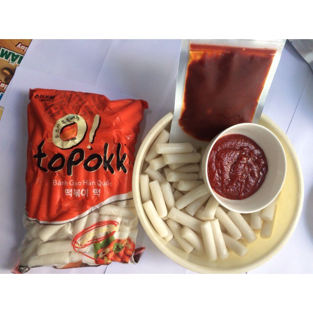 Combo bánh gạo đỏ 500gr + sốt 150gr