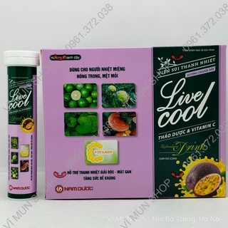 Viên sủi thanh nhiệt Livecool - Hương Chanh dây