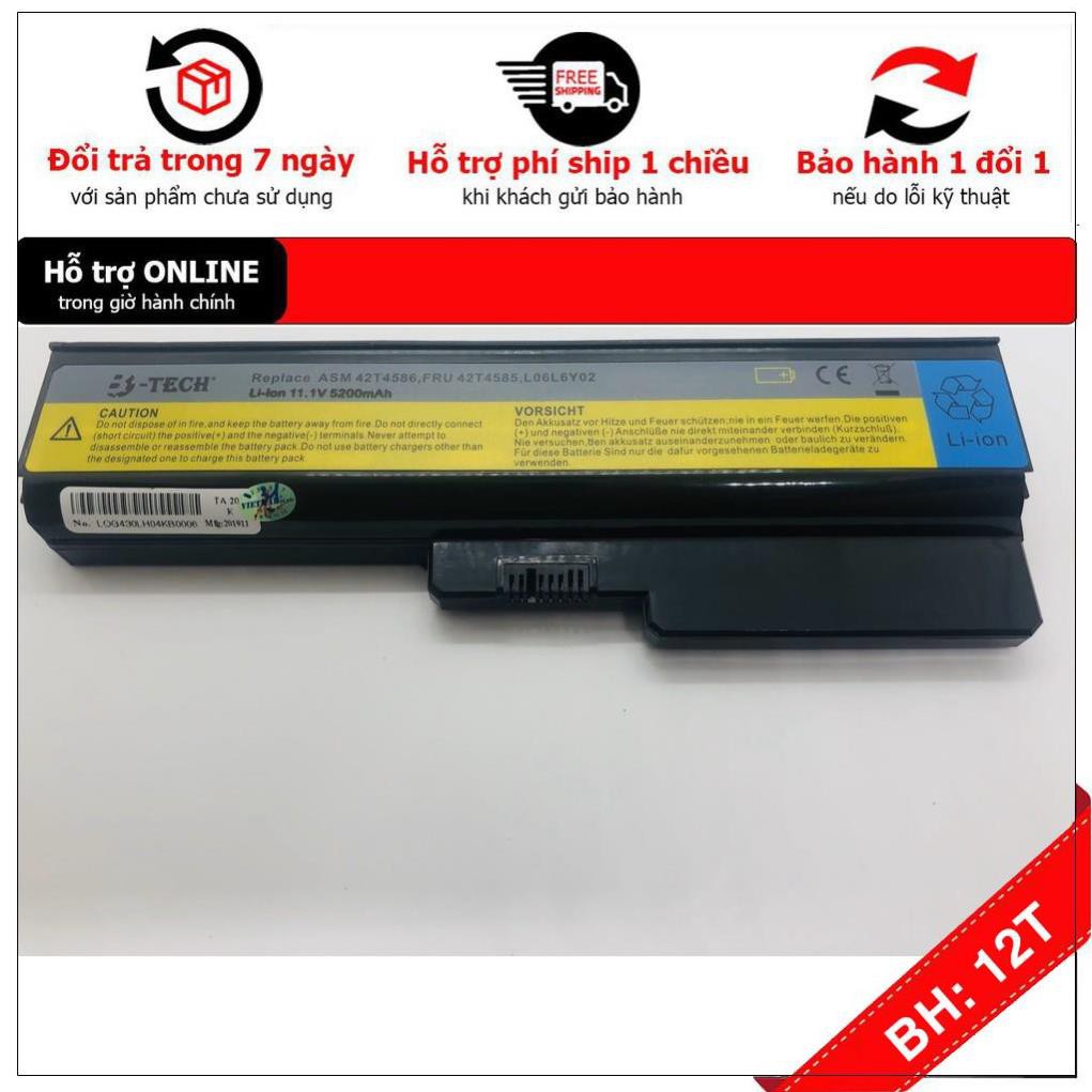 [BH12TH] Pin Laptop Lenovo 3000 B460 B550 G430 G450 G455 G530 G550 G555 Y430 V450 IdeaPad Z360 V460 Hàng mới 100%