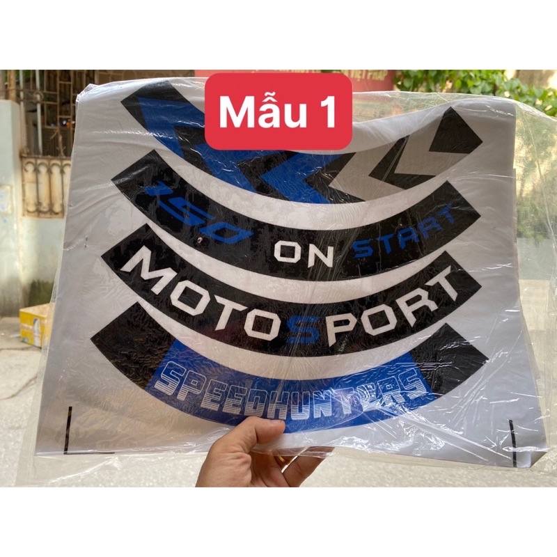 Tem dán vành bản to mẫu mới chống nước cực đẹp