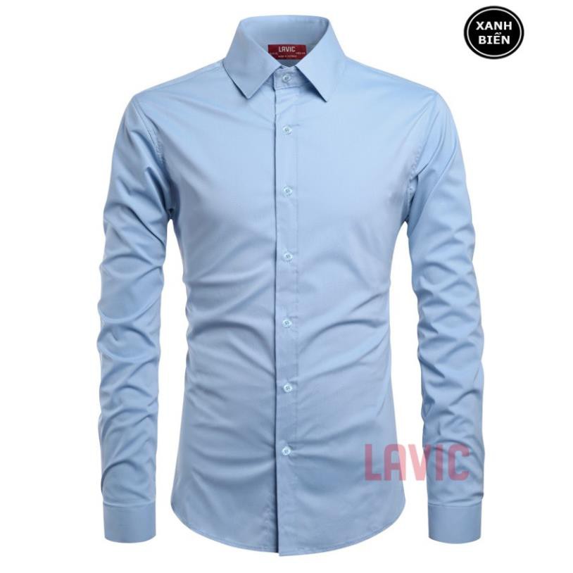 Áo sơ mi nam trơn tay dài đủ màu LV-523 | BigBuy360 - bigbuy360.vn
