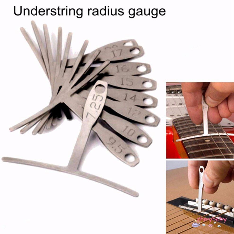 9 cái / bộ Đàn guitar hình chữ T Thước cổ ngón tay Băn khoăn Điều chỉnh và đo [8/1]