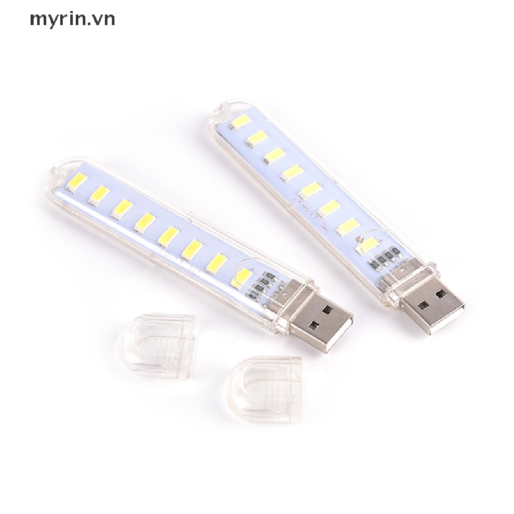 Đèn LED USB Mini 8 Bóng Di Động Tiện Dụng Cho PC / Laptop