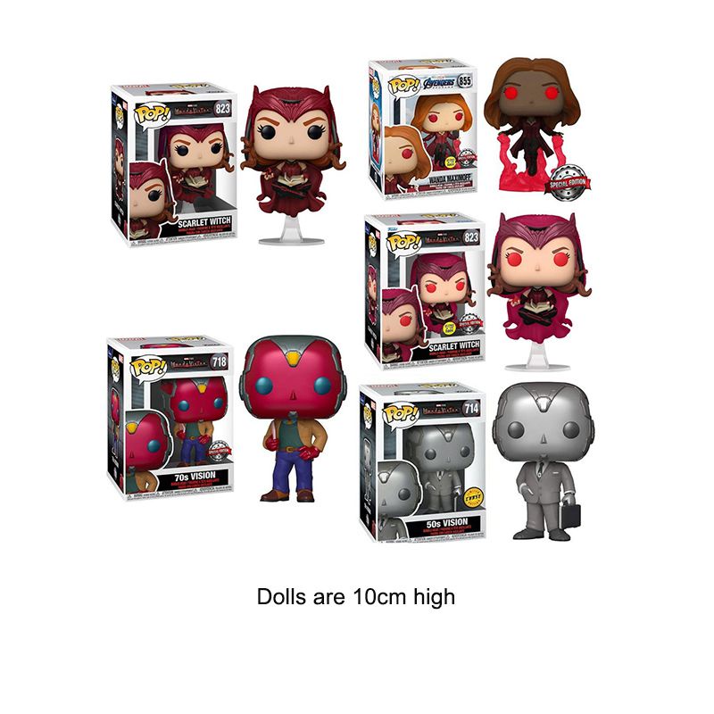 NEW Arrival FUNKO POP Wanda Vision Series Scarlet Witch limited Decoration Model Toy for Children's Toy Birthday Gift