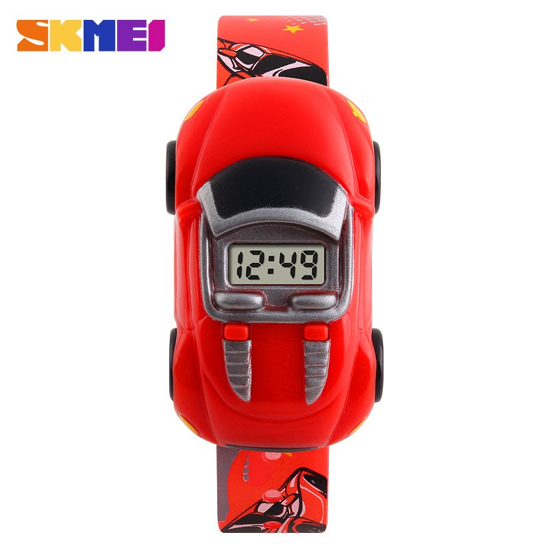 [Mã FAMAYFA2 giảm 10K đơn 50K] Đồng hồ trẻ em bé trai Skmei 1241 điện tử thời trang hình ô tô dây silicon
