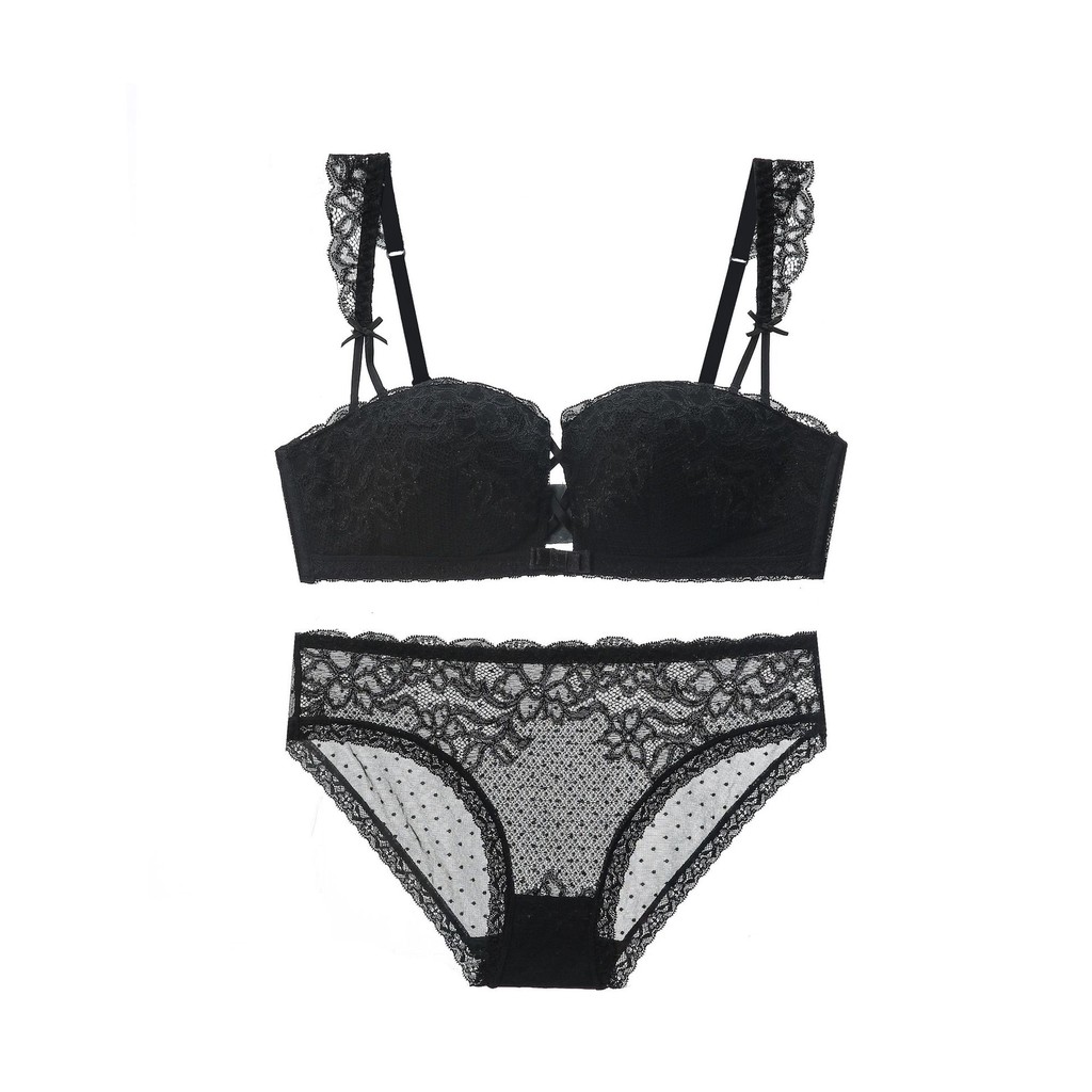 Bộ đồ lót B069 PD ren không gọng mút mỏng