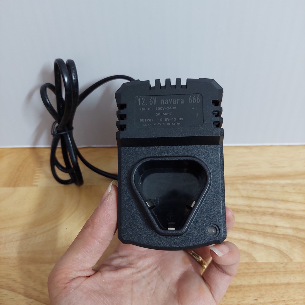Dock sạc pin máy khoan pin 12V li-ion tự ngắt, đế sạc pin máy khoan cầm tay 12V