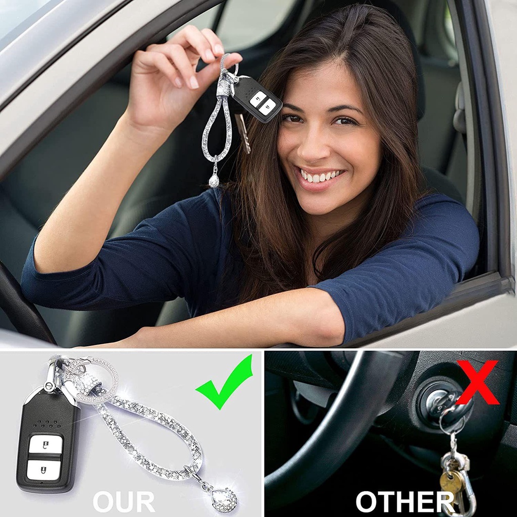 Móc Khóa Xe Hơi In Hình Nữ Thần Xinh Xắn