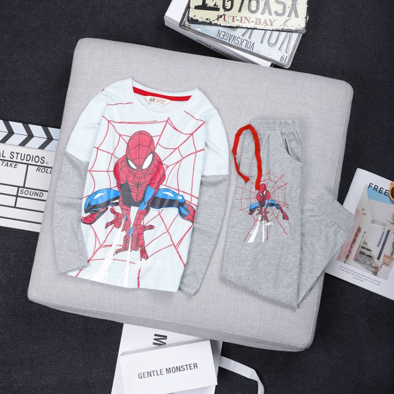 Bộ cotton nối tay cho bé trai 2-7t