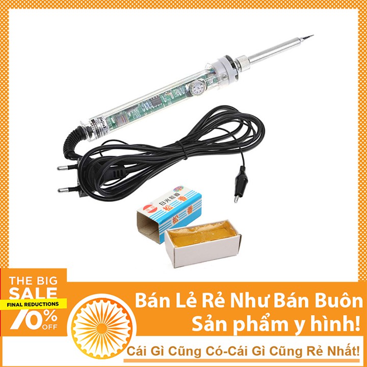 Combo Mỏ Hàn Chì Điều Chỉnh Nhiệt Độ 907 60W Tặng Một Nhựa Thông