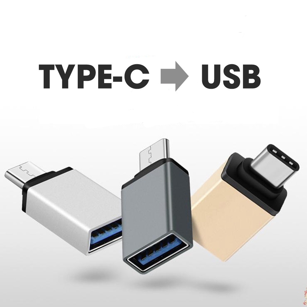 Giắc OTG chuyển USB 3.0 sang Type C hợp kim nhôm giành cho laptop, macbook, máy tính bảng, tablet, điện thoại