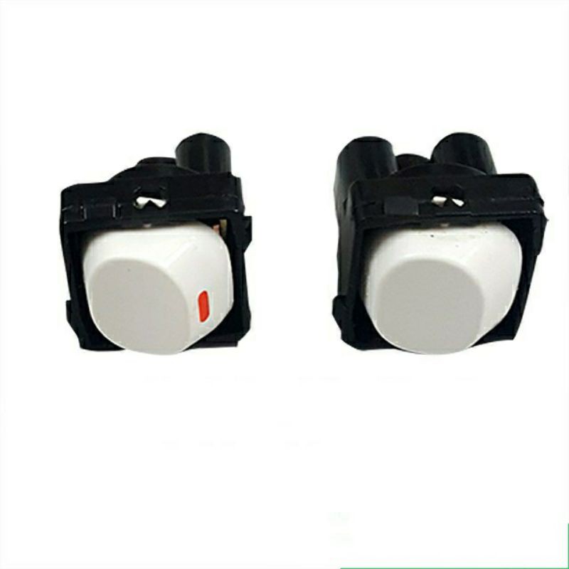 Hạt công tắc tròn LiOA 10A-20A lắp cho mặt tròn- hạt đèn báo LiOA