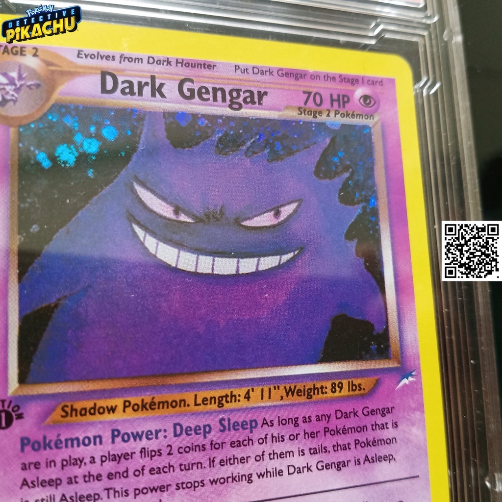 Thẻ Game nitendo 2003 Pokémon Dark Gengar 6 105 Bóng ma tiến hóa cấp 3 1459 d7