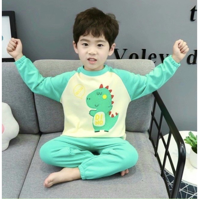 Lyvyshop - (Hàng đẹp) Bộ dài phối tay siêu dễ thương cho bé trai, bé gái 09-26kg