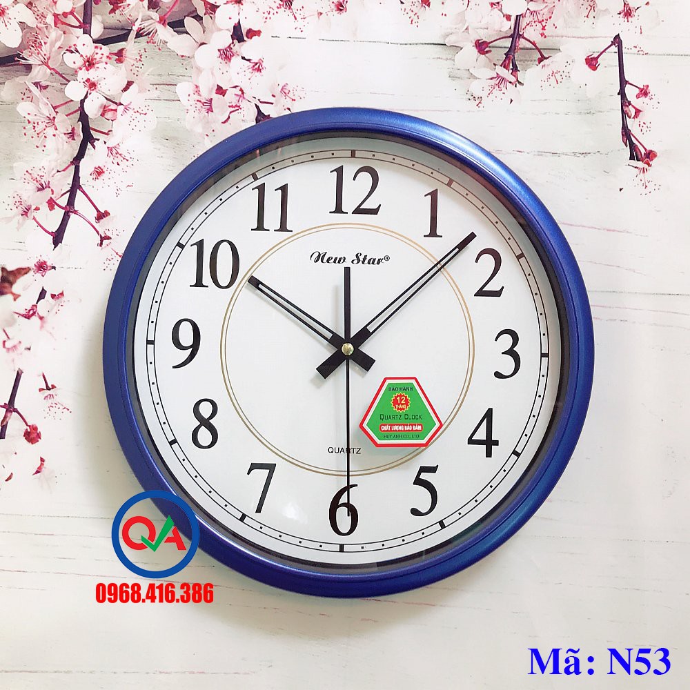 Đồng Hồ Treo Tường Newstar N53 (tặng kèm 2 pin Panasonic)