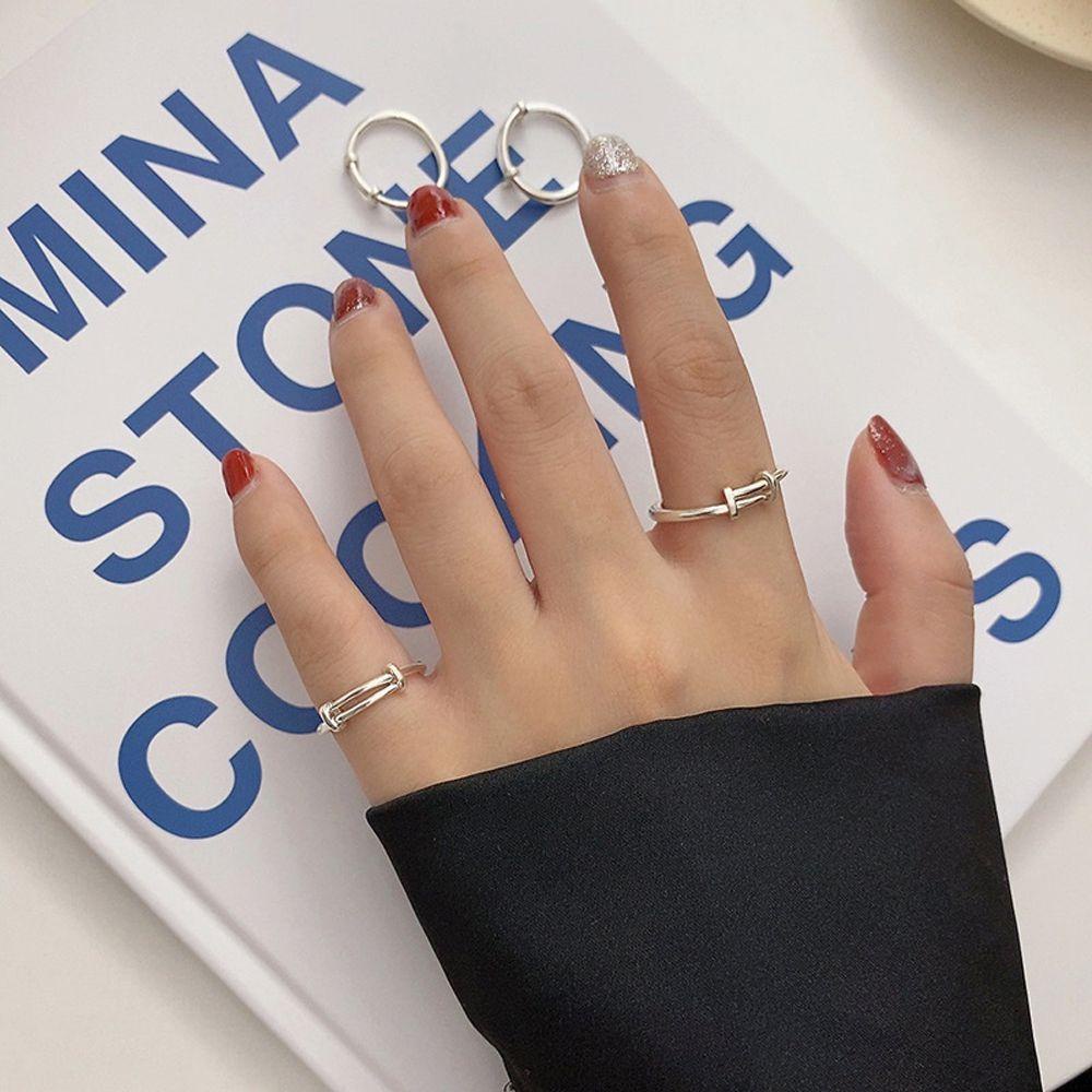 Nhẫn Thời Trang Hàn Quốc Bằng Đồng Phong Cách Vintage Cho Cặp Đôi