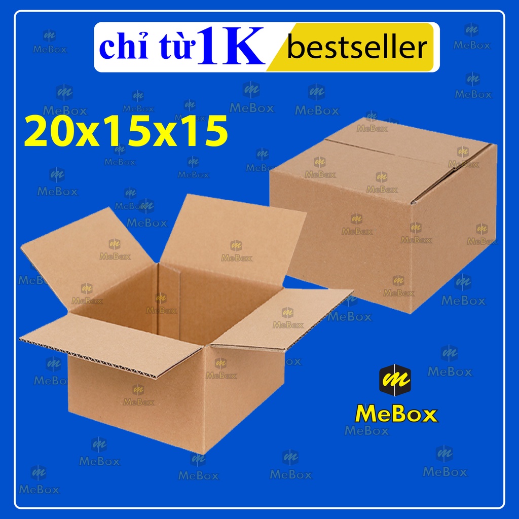 10 hộp carton 20x15x15