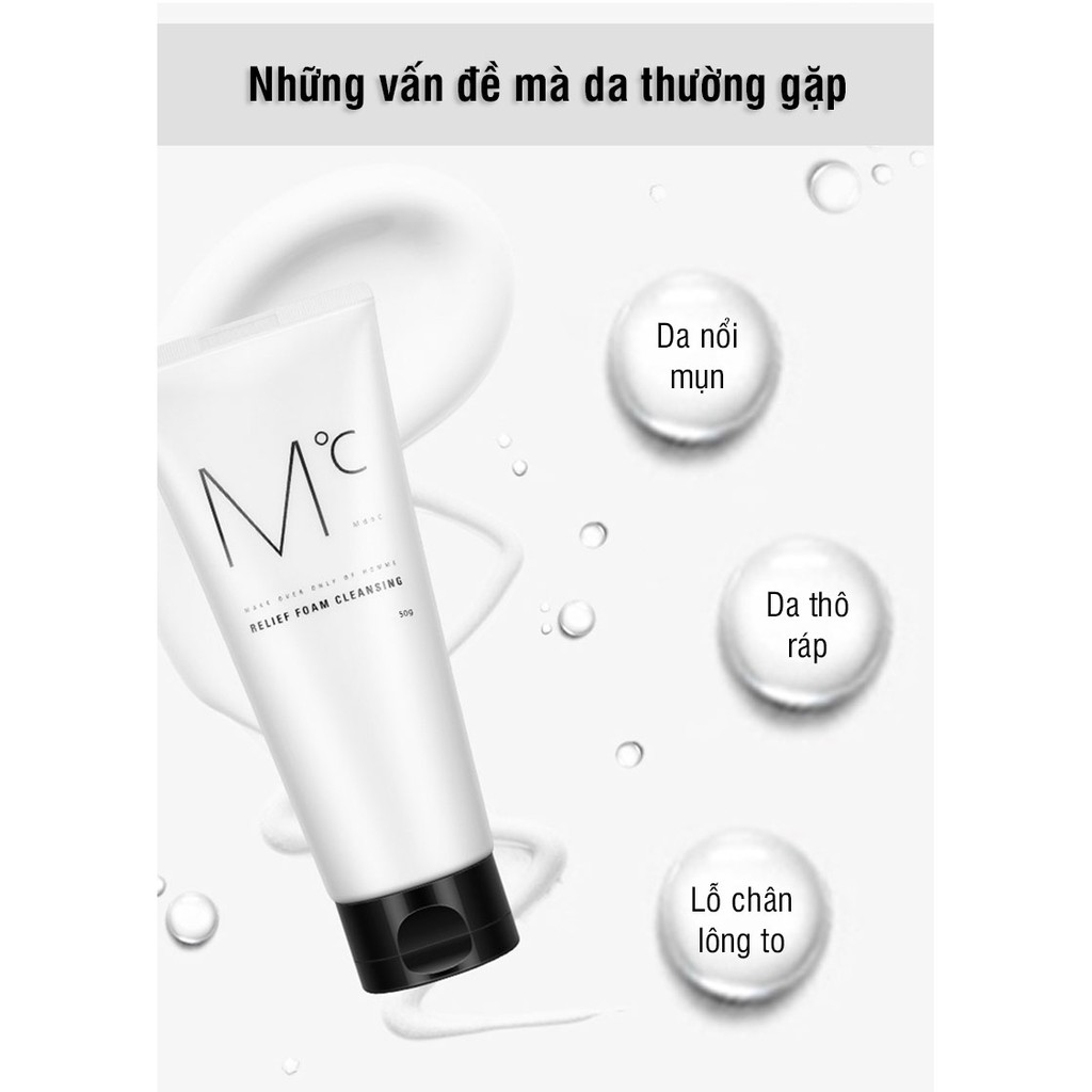 Sữa rửa mặt dành cho nam MdoC Relief Foam Cleasing