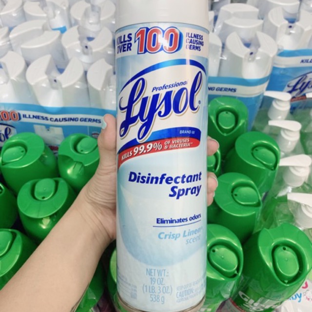 Bình xịt sát khuẩn LYSOL - an toàn cả cho bé