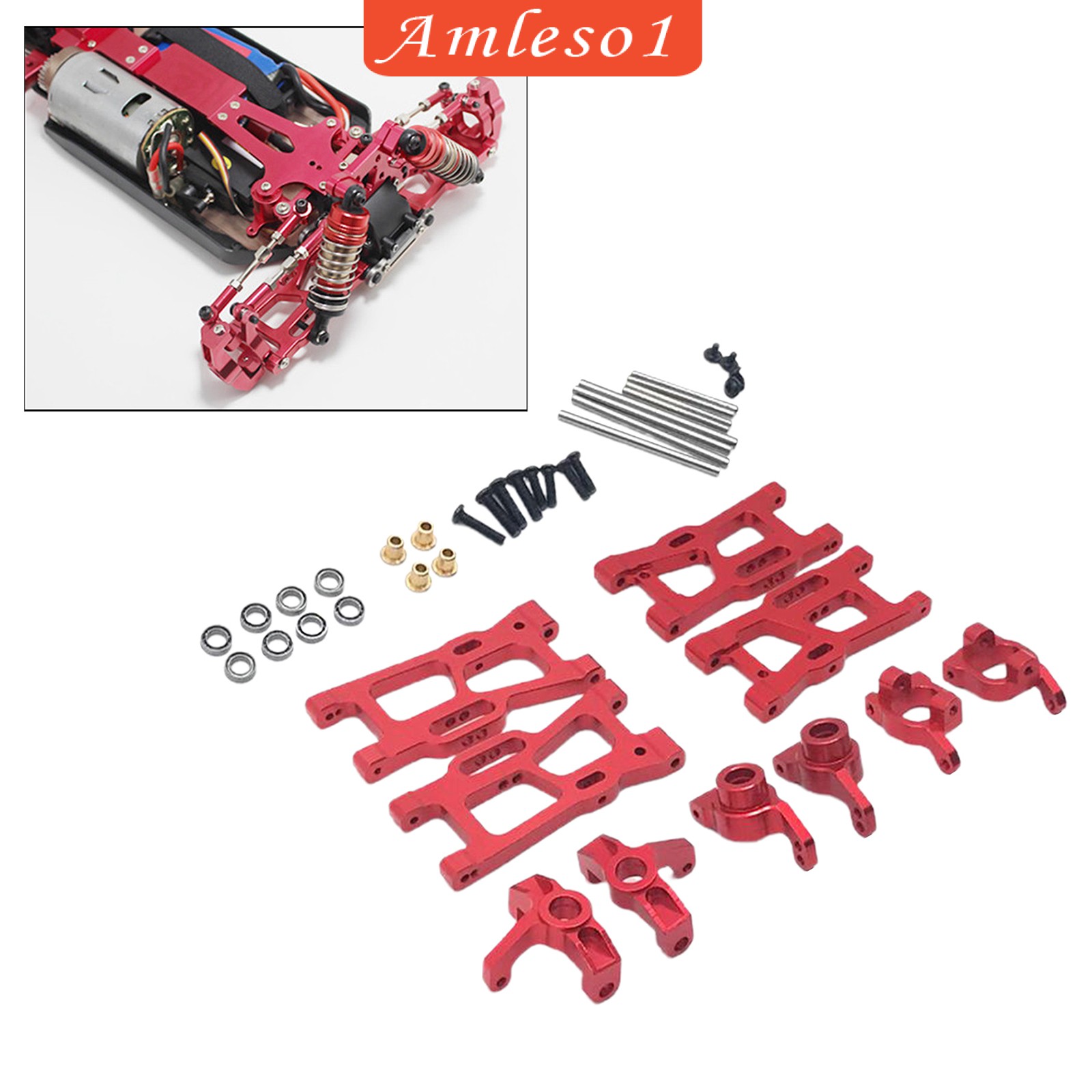 Bộ Phụ Kiện Kim Loại Nâng Cấp Cho Xe Điều Khiển Từ Xa Wltoys 144001 124018 124019