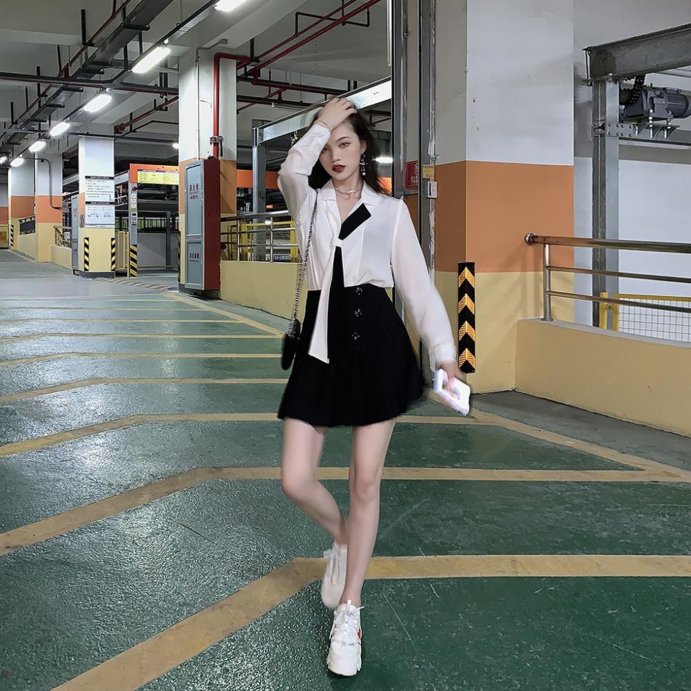 Sơ mi trắng vạt Pháp- Tikbook Store- Order nhắn shop