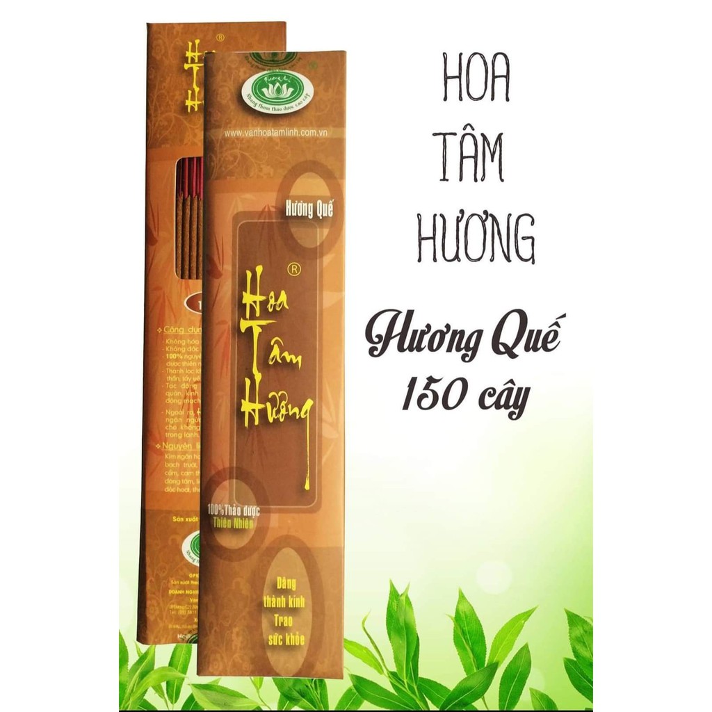 Nhang sạch thảo dược Phương Anh Hương Quế hộp 150 cây 3 tấc