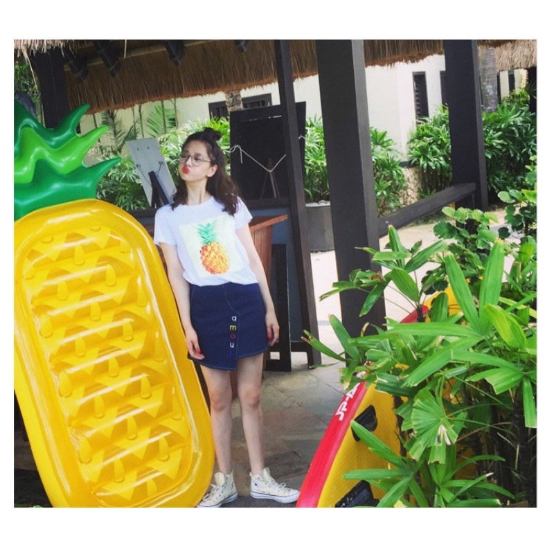 Phao Bơi Bơm Hơi Hình Quả Dứa🍍🍍- Quả Dưa Hấu 🍉🍉 tặng Bộ Keo + 2 miếng vá phao ❤️