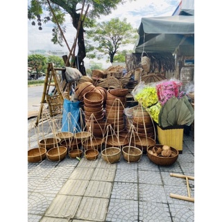 Quang gáng trang trí tết quang 65 thúng 30 cước xanh
