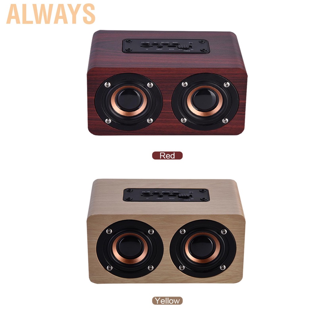 Loa Bluetooth không dây mini kiểu gỗ