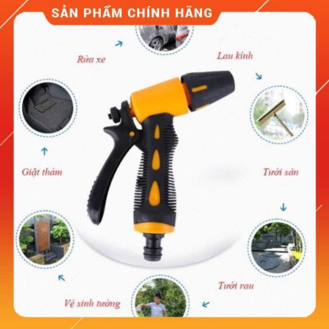 Vòi Xịt Rửa Xe🚿 Vòi xịt nước tăng áp thông minh rửa xe, tưới cây có đầu xoay tiện lợi 206319 [SKM]