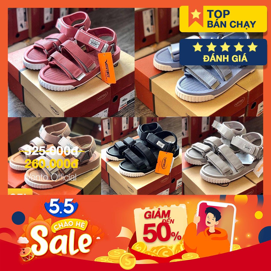 GIÀY VENTO MẪU HOT 2020 SD-9801 [ẢNH THẬT - Full size 35-44]  [GIÀY SANDAL NAM NỮ]