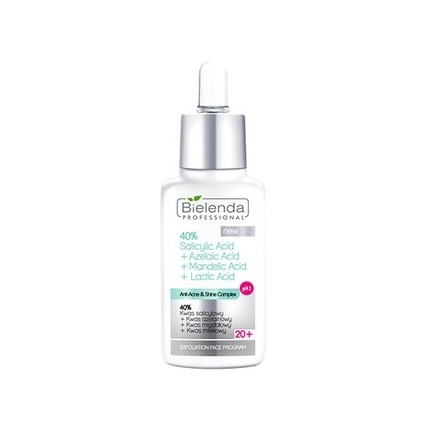 Peel Bielenda tẩy da chết hoá học 40% Salicylic Acid, Azelaic Acid, Mandelic Acid, Lactic Acid (30g)