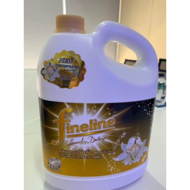 NƯỚC GIẶT FINELINE 3000ML THÁI LAN MÀU VÀNG ĐEN TEM CHỐNG HÀNG GIẢ ( 1 đơn đặt tối đa 2 can)