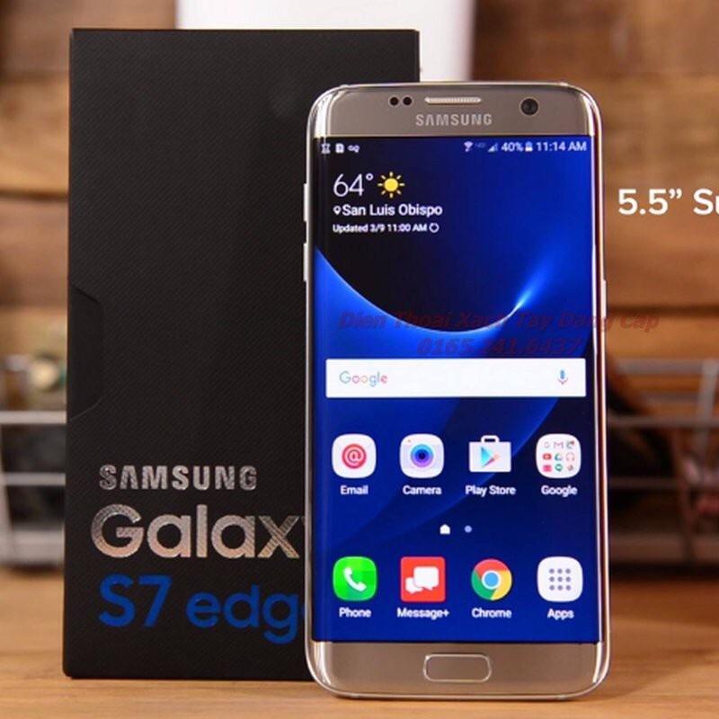 Điện thoại Samsung Galaxy S7 Edge ram 4G rom 32G, Màn hình: Super AMOLED, 5.5", Quad HD, Chiến Game nặng mượt - BNN 03