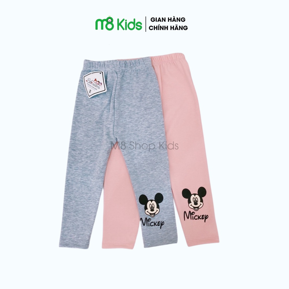 Quần cotton dài họa tiết Mickey cho bé 8-18kg QATE753