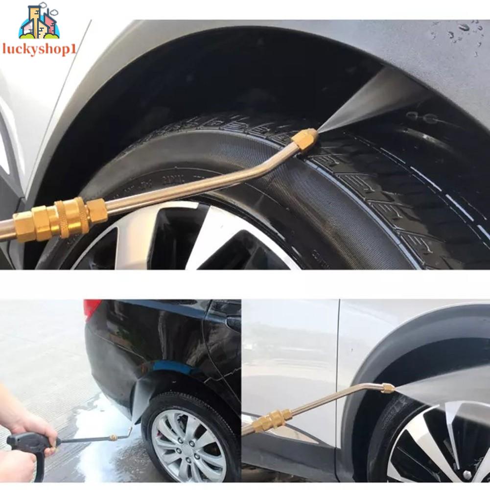 30°/90°/ U-Shape High Pressure Car Washer Angled Lance Extension Spray Wand Nozzle cleaning