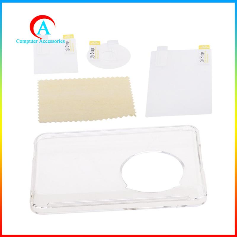 Bộ phim bảo vệ màn hình LCD trong suốt + vỏ bảo vệ thích hợp cho iPod Classic 80/120/160GB