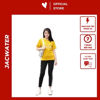 Quần áo thể thao nữ thun cotton thun dài chạy bộ JACWATER V909