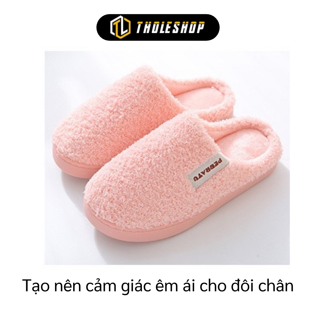 Dép Đi Trong Nhà - Dép Bông Mang Trong Nhà, Spa Nam Nữ Giữ Ấm Đôi Chân 8609