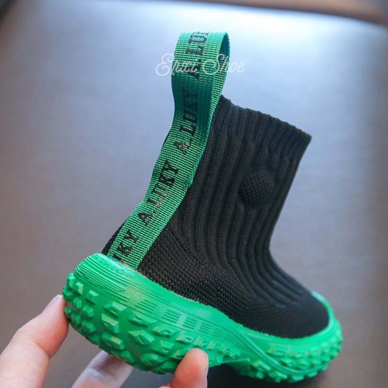 Oeteo Giày Bốt Vải Dệt Cổ Thấp Thời Trang Cho Bé