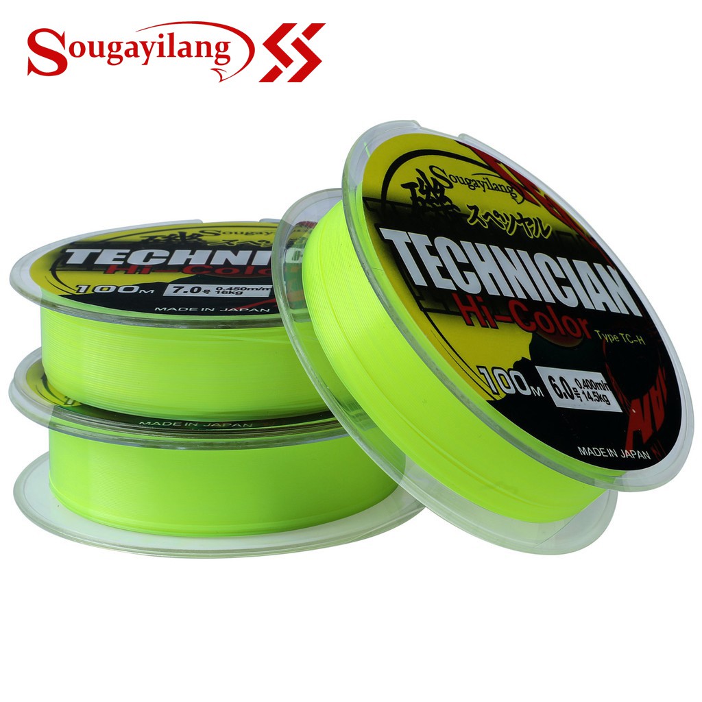 Cuộn dây câu cá Sougayilang Fluorocarbon 13-43LB 0.2-0.5mm 100M