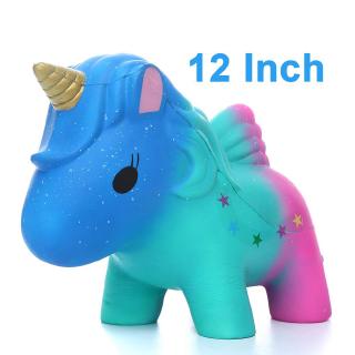 12 Inch Jumbo Unicorn Squishy Galaxy Squishy Package Cute and Kawaii Soft Slow Rising/ Stress Relief Toys Birthdays Gift