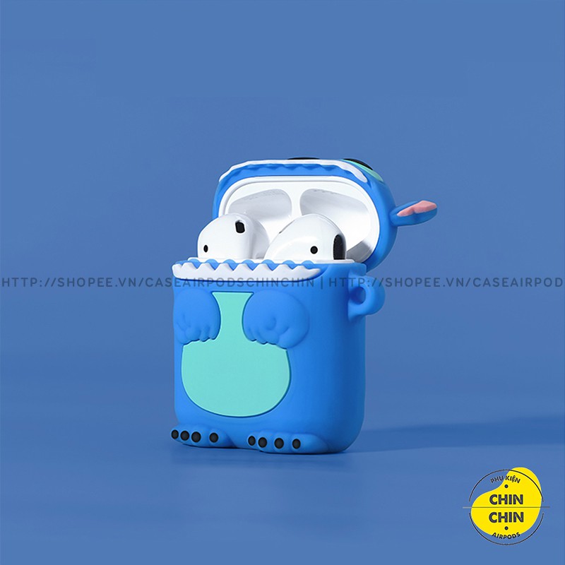 Case Airpods Hoạt Hình Stitch Cho Airpod 1 2 Pro Bằng Silicon Dẻo Siêu Cute - Chin Chin Shop