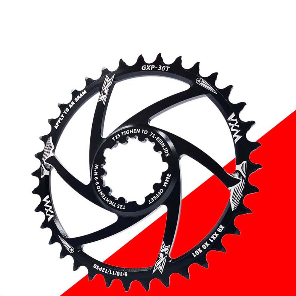 QUINTON MTB Tooth Plate Mountain Bike Cranksets Plate Chainring Road Bike Bicycle Parts Teeth Discs Narrow Wide 30/32/34/36/38/40T fixed gear Crank Chainwheel