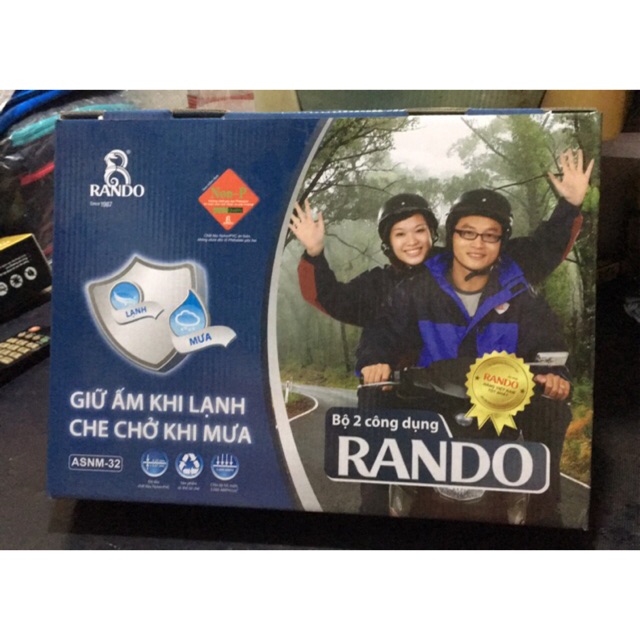 Bộ áo mưa Rando 2 lớp 2 công dụng (ảnh thật và clip do chính shop quay) - luôn có sẵn hàng