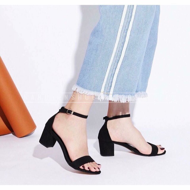 Giày sandal hở mũi cài quai 5cm - KÈM CLIP VÀ ẢNH THẬT- CG-0011