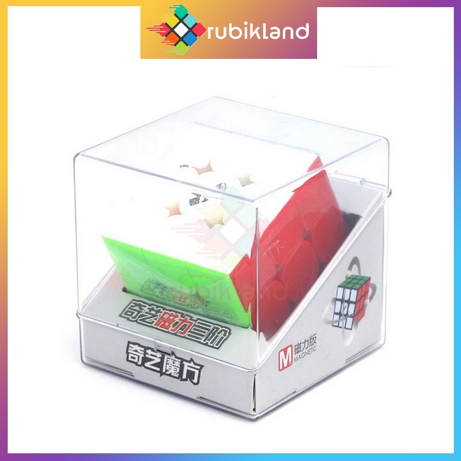 Rubik 3x3 Nam Châm QiYi MS Magnetic Stickerless Rubic 3 Tầng 3x3x3 Đồ Chơi Trí Tuệ