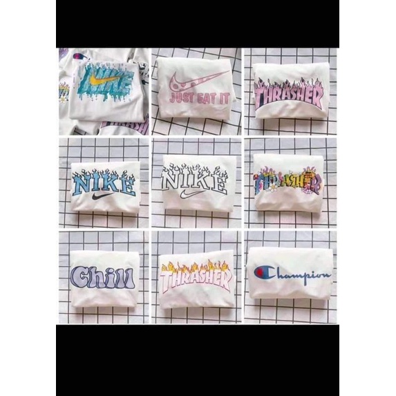 Áo phông mỹ logo hiệu THRASHER DREW NIKE unisex form rộng nam nữ đều mặc được